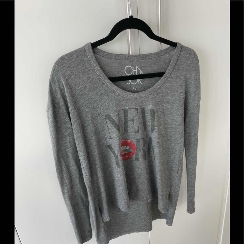 CHASER LA Grey Long Sleeve Top (great condition)